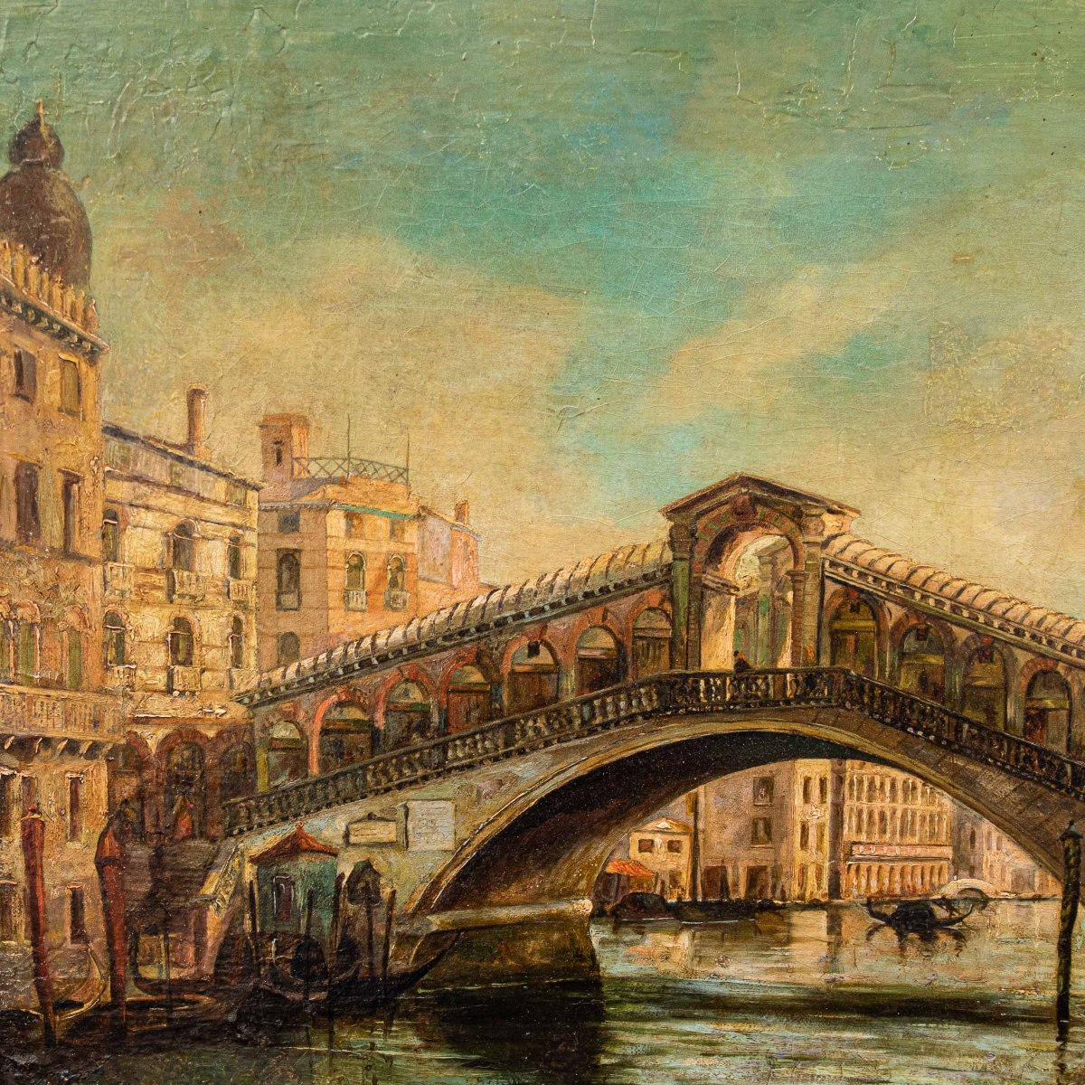 Veduta con il Ponte di Rialto-photo-2