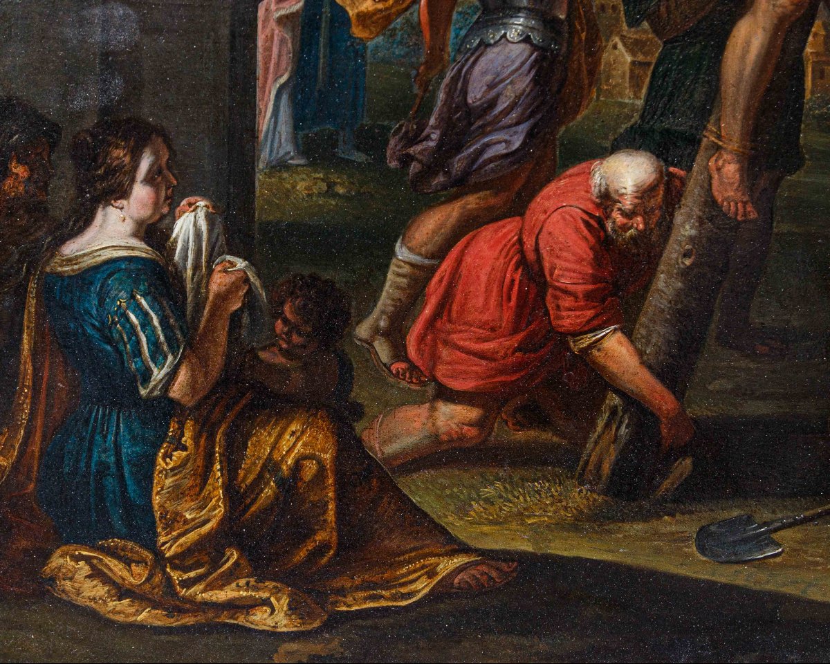 Vincent Malò (Cambrai 1602/06-Roma 1644), La crocifissione di S. Andrea-photo-4