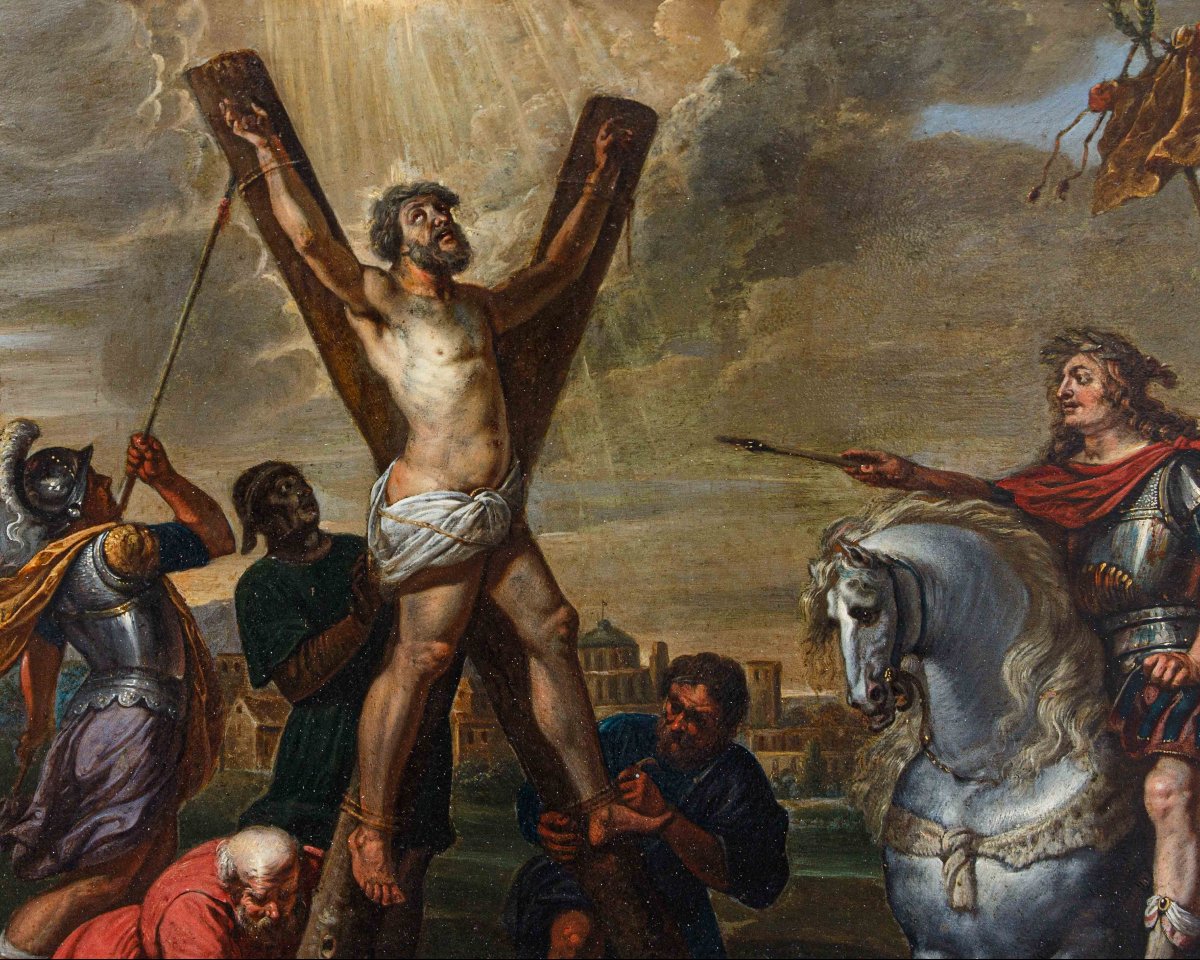Vincent Malò (Cambrai 1602/06-Roma 1644), La crocifissione di S. Andrea-photo-3
