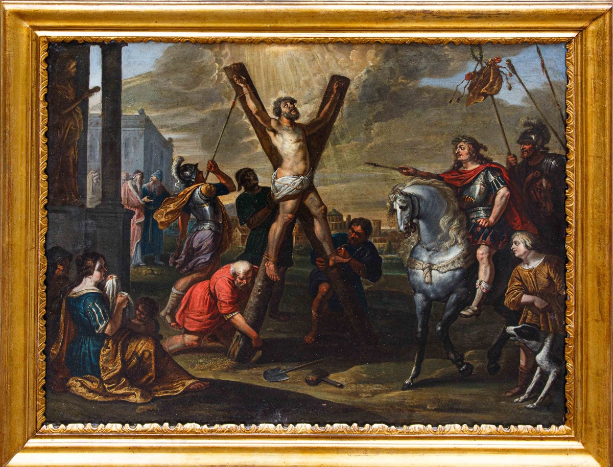 Vincent Malò (Cambrai 1602/06-Roma 1644), La crocifissione di S. Andrea