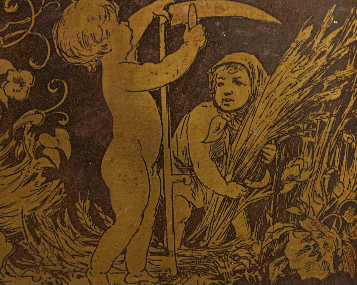 XVIII secolo, Allegorie delle stagioni con putti-photo-4
