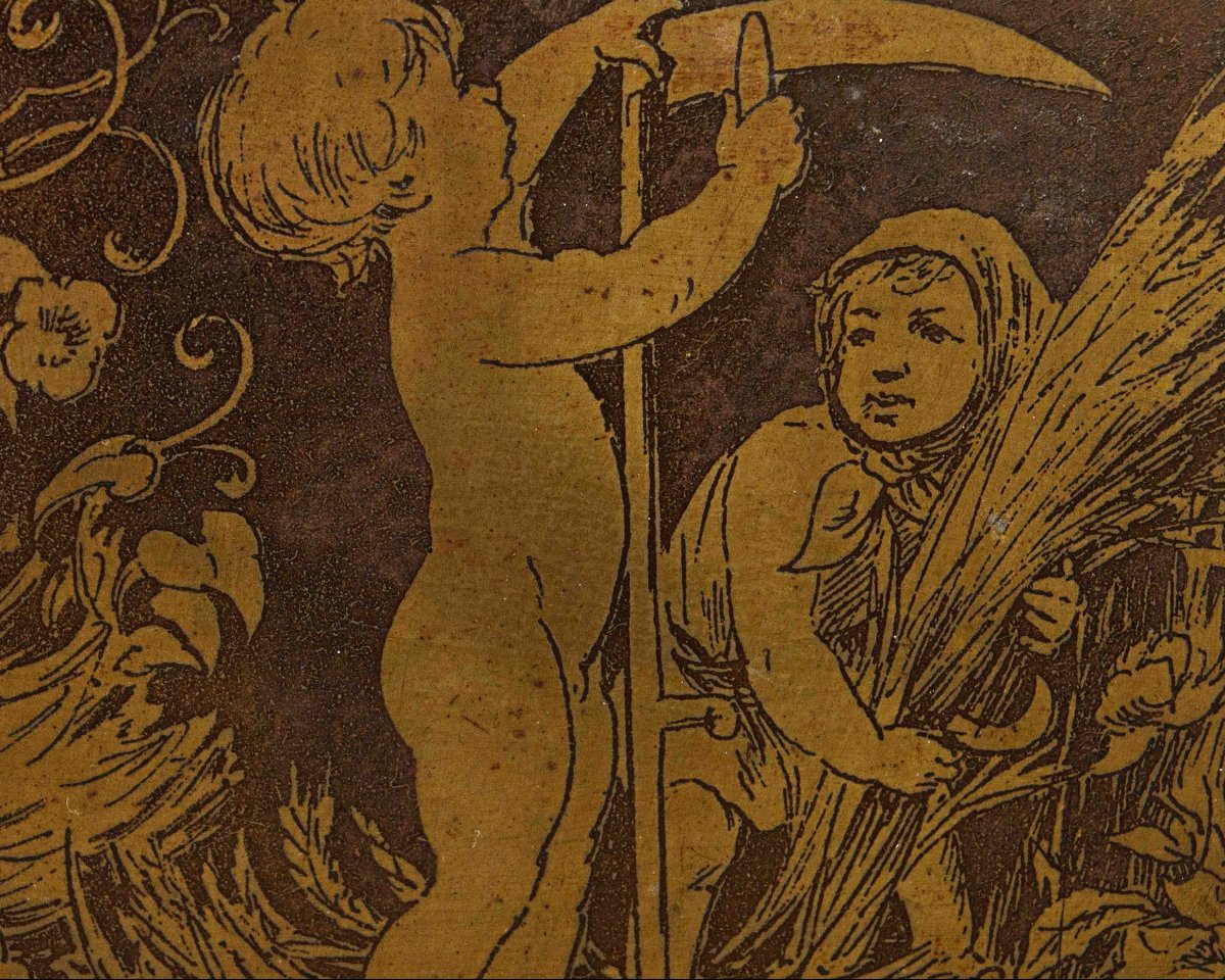 XVIII secolo, Allegorie delle stagioni con putti-photo-4
