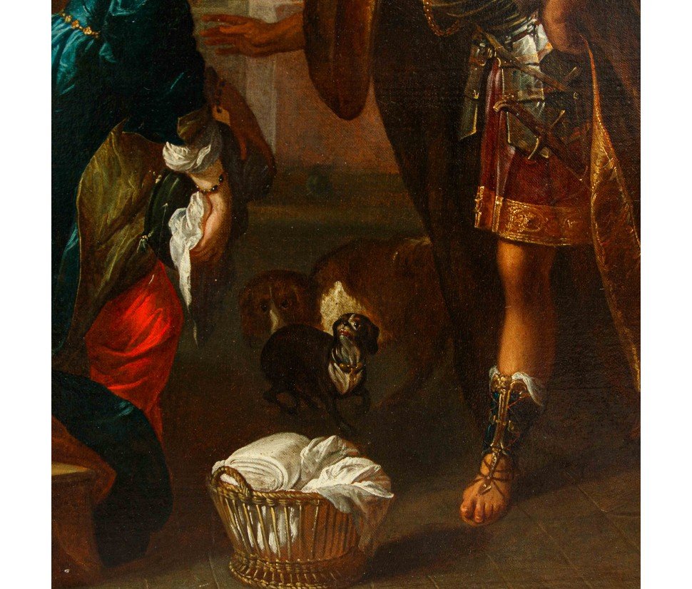 Monogrammista I.H., identificabile con Jan van den Hecke, Sesto Tarquinio sorprende Lucrezia-photo-3