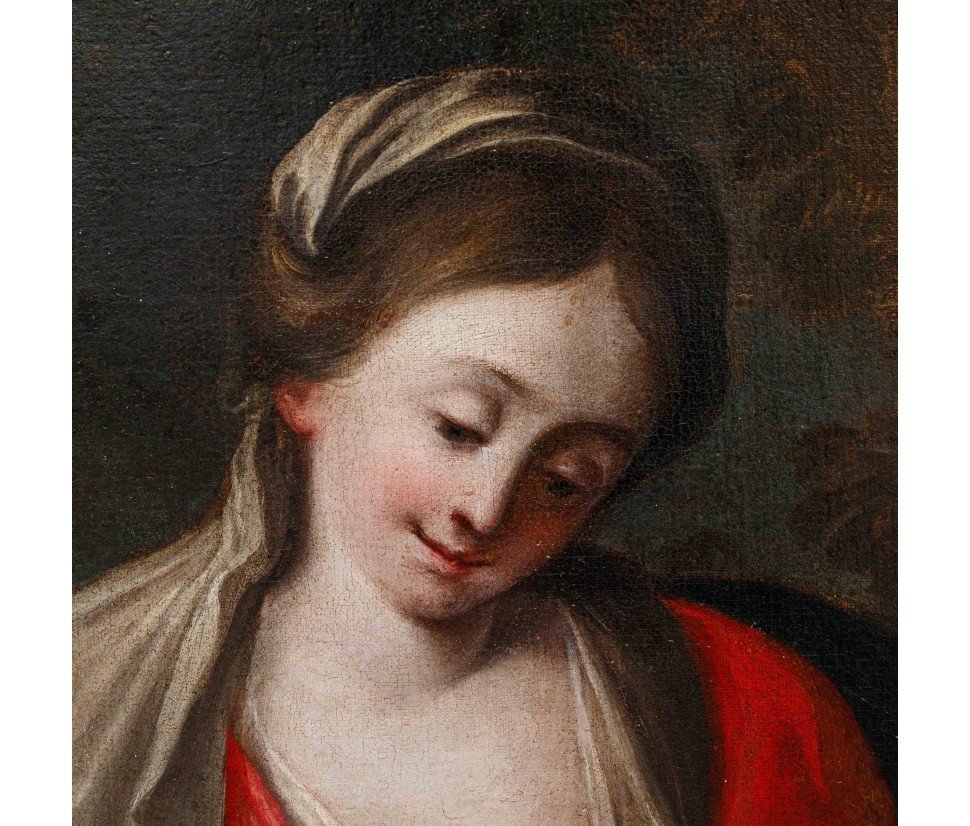 XVIII secolo, Scuola emiliana, Madonna con Bambino-photo-3