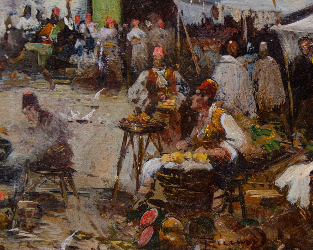 Riccardo Pellegrini (Milano, 1863 – Crescenzago, 1934), Mercato orientale-photo-5