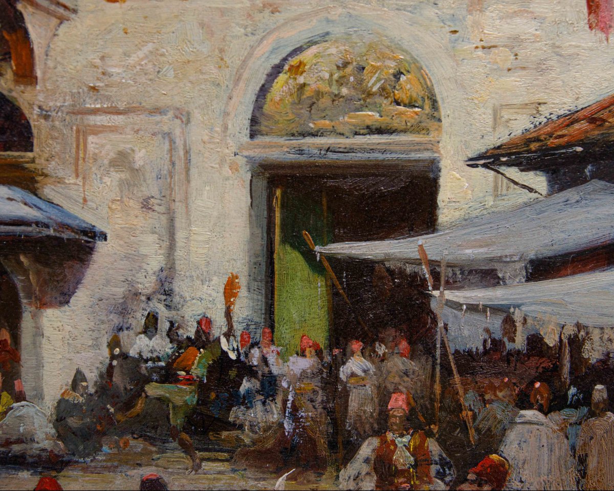 Riccardo Pellegrini (Milano, 1863 – Crescenzago, 1934), Mercato orientale-photo-6