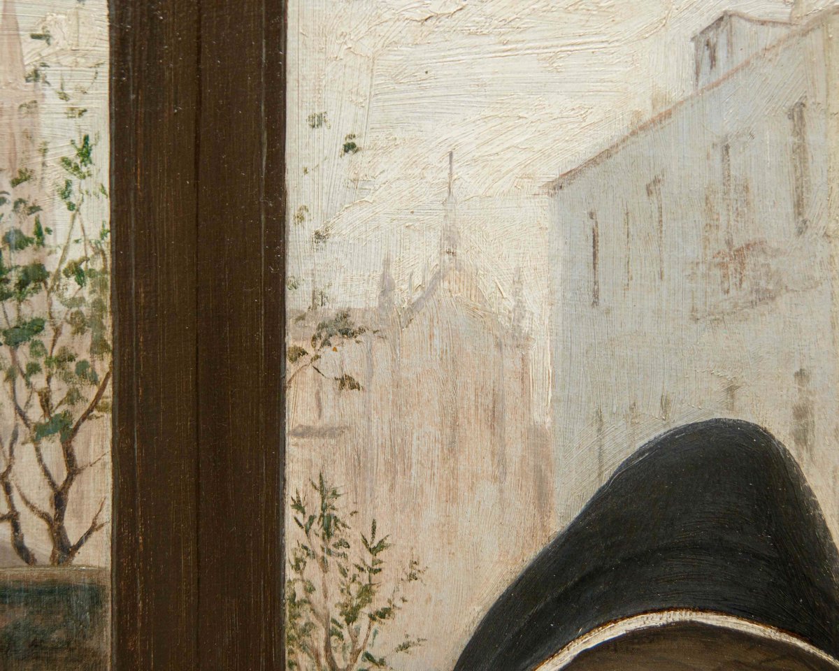 Ferdinando Brambilla (Milano, 1838-1921), La monaca di Monza-photo-1