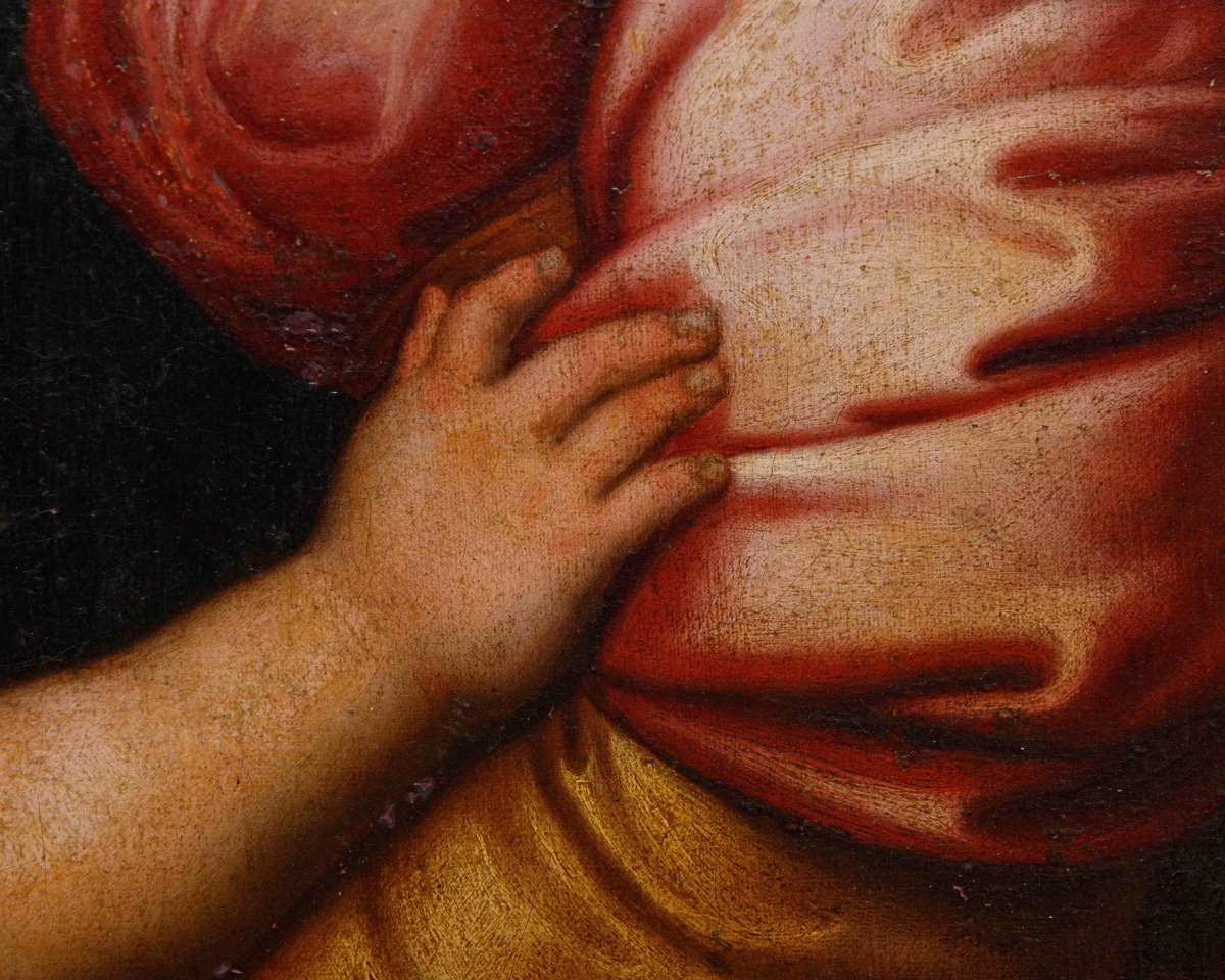 XVII secolo, da Raffaello Sanzio (Urbino, 1483 – Roma, 1520), Madonna con il Bambino-photo-2