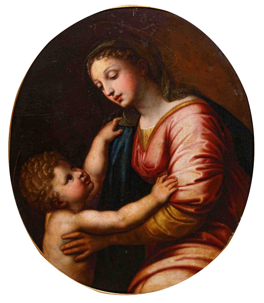 XVII secolo, da Raffaello Sanzio (Urbino, 1483 – Roma, 1520), Madonna con il Bambino-photo-6