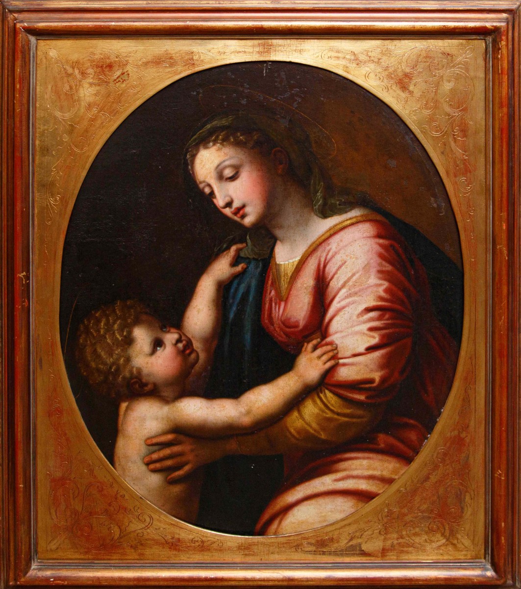 XVII secolo, da Raffaello Sanzio (Urbino, 1483 – Roma, 1520), Madonna con il Bambino