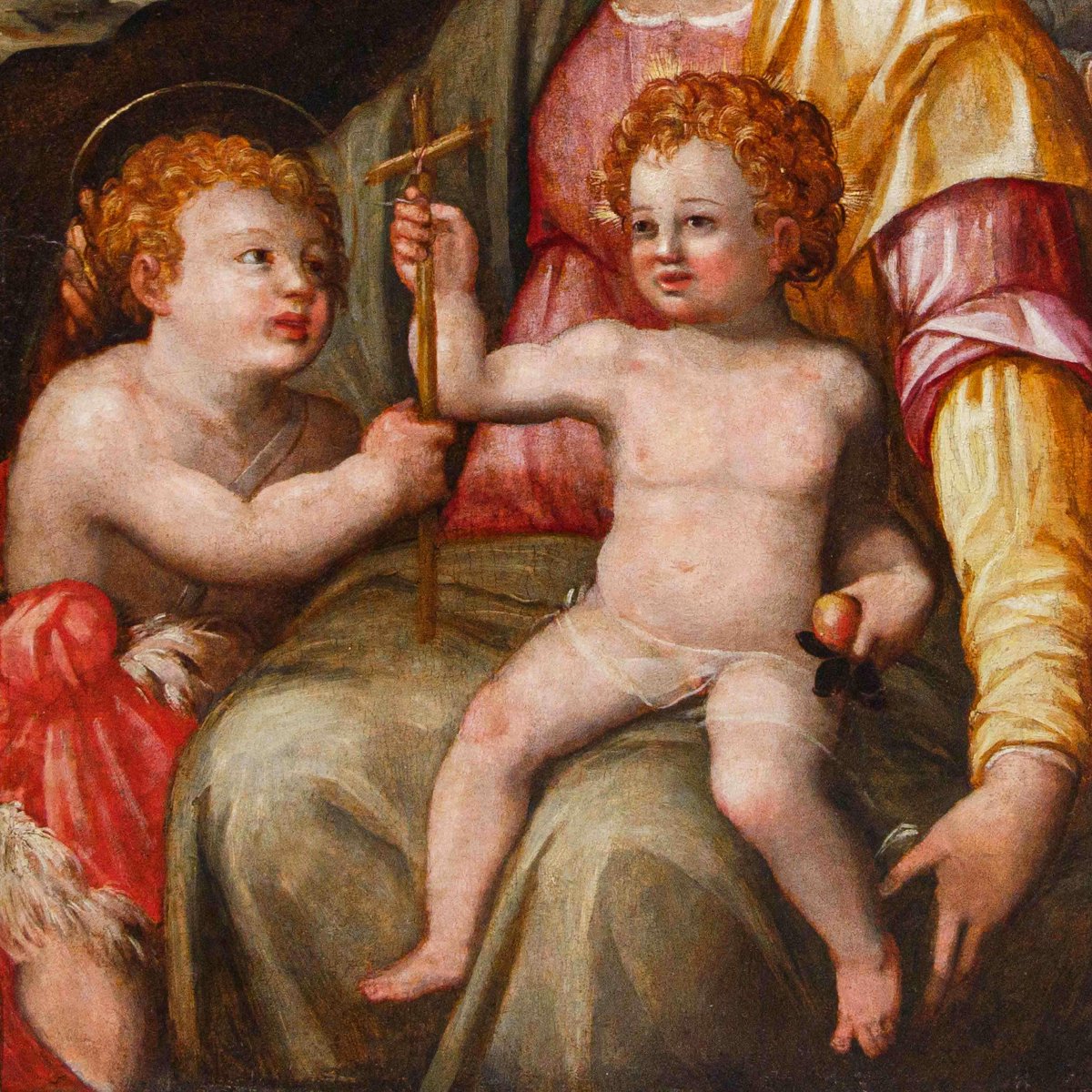 XVI secolo, scuola toscana, Sacra famiglia con San Giovannino-photo-2