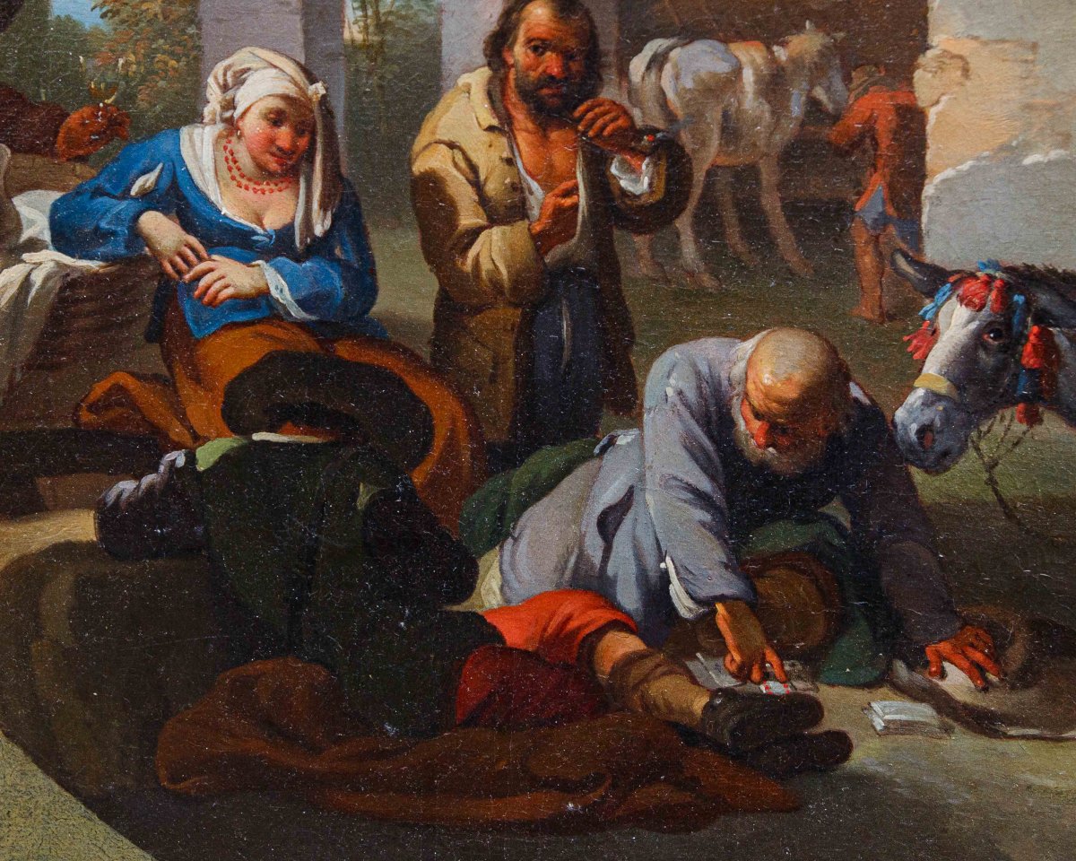 Paolo Monaldi (Roma, 1704 c.a. - post 1779), Scena di genere-photo-3