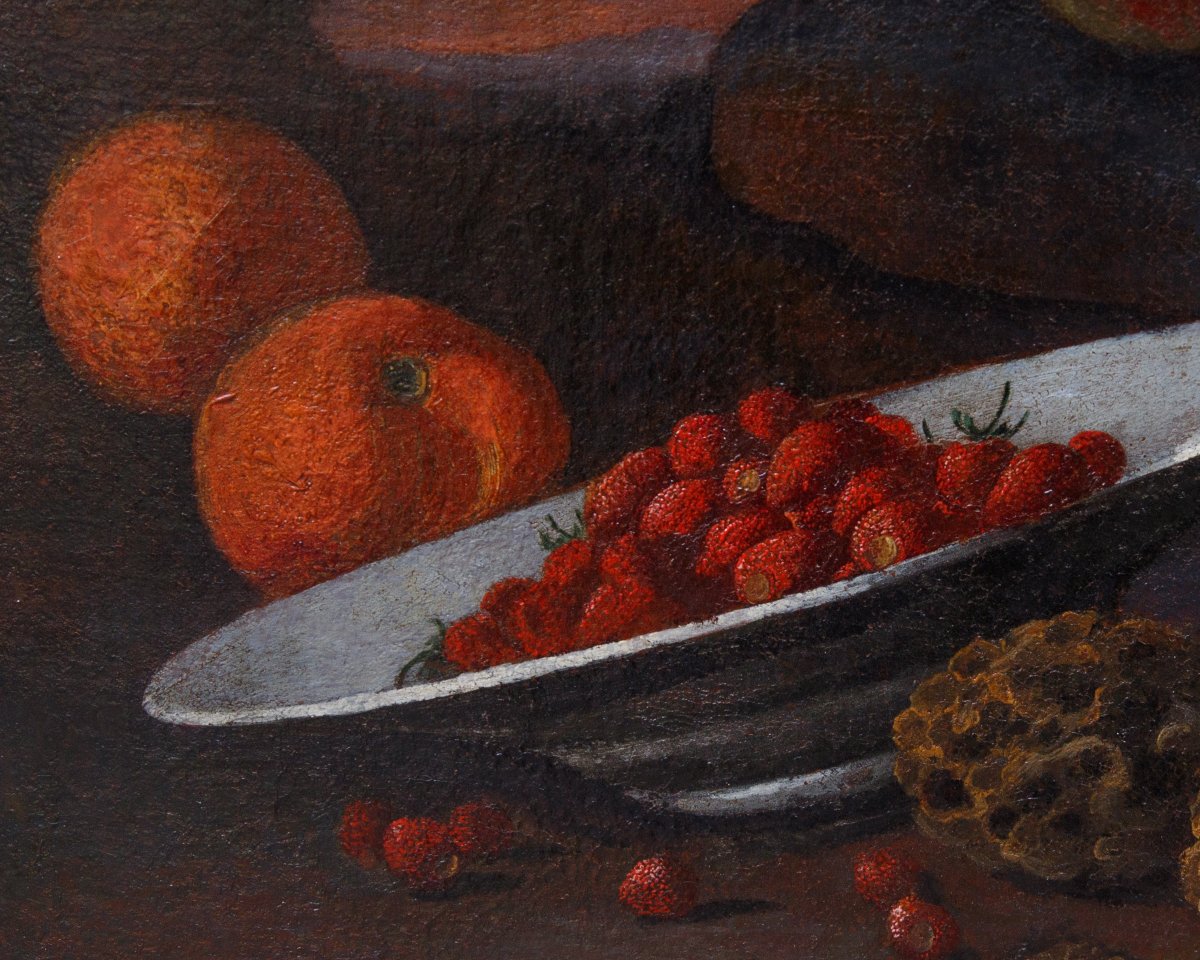 Natura morta con frutta e spugnole-photo-3