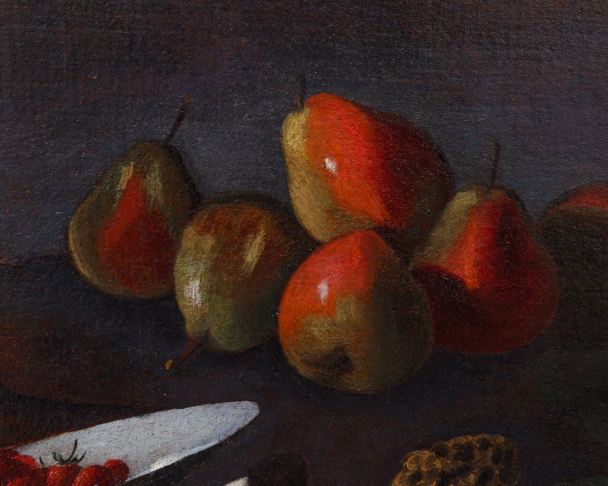 Natura morta con frutta e spugnole-photo-4