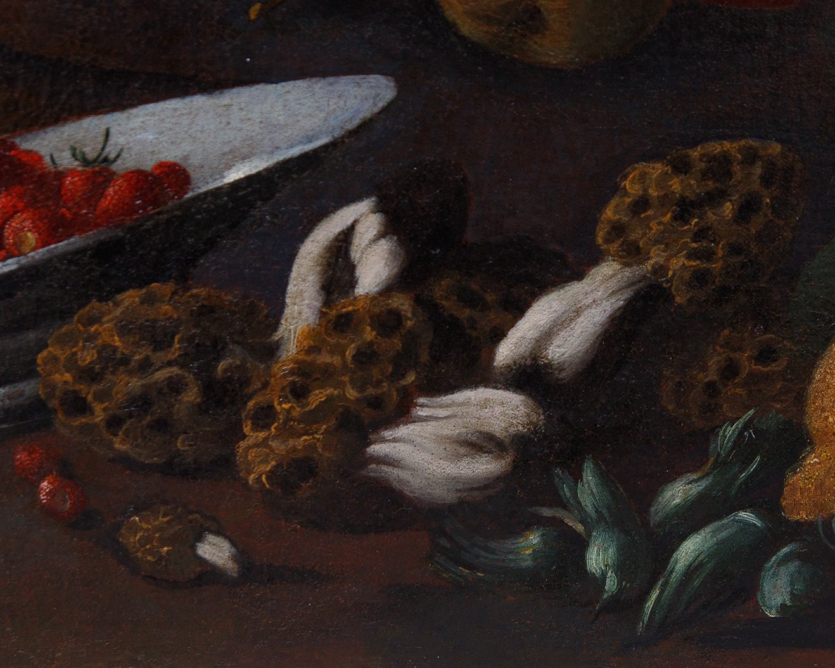 Natura morta con frutta e spugnole-photo-5