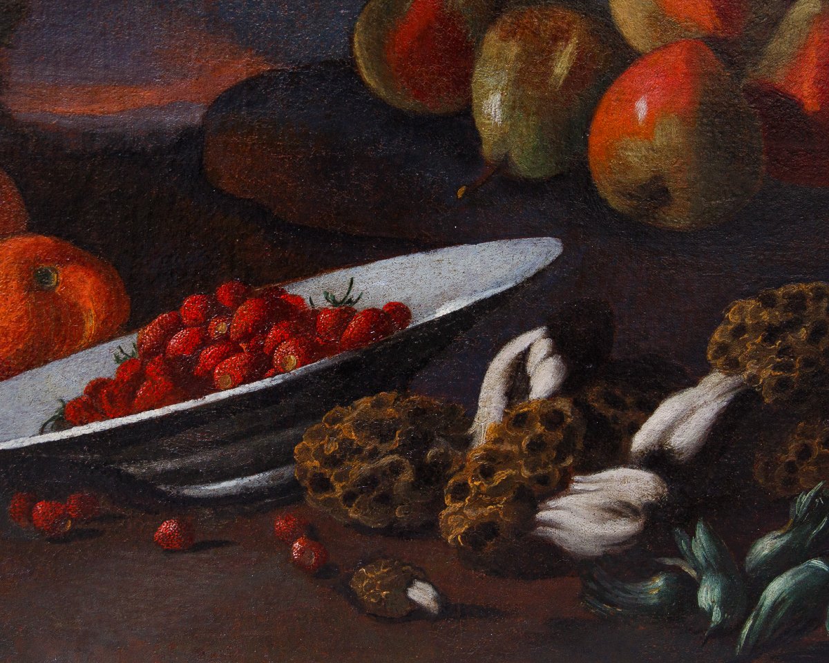 Natura morta con frutta e spugnole-photo-7