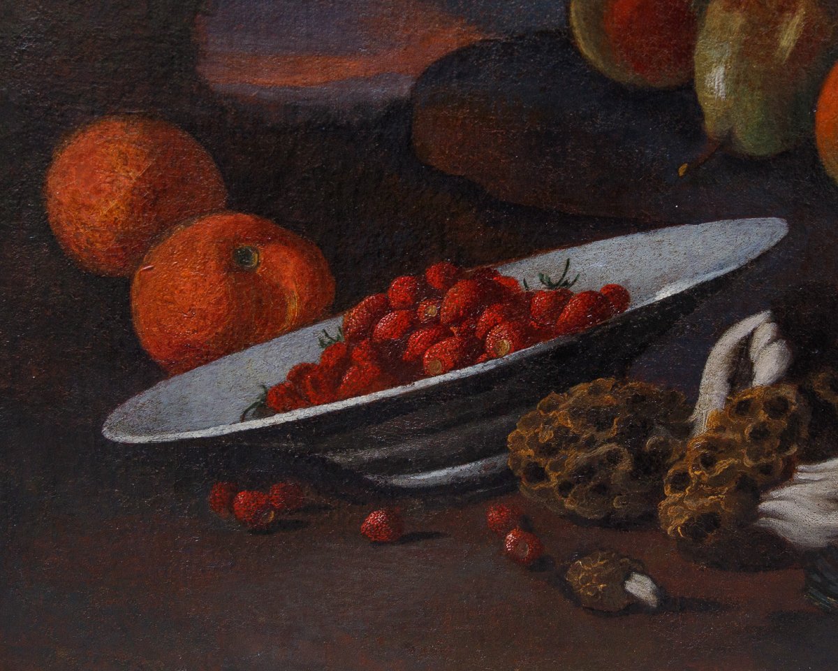 Natura morta con frutta e spugnole-photo-8