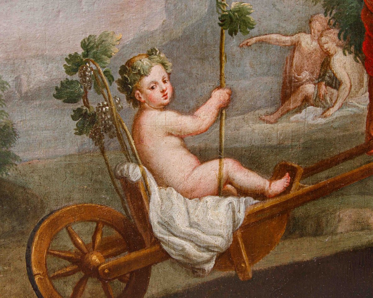 XVIII secolo, Sovrapporta con l’Educazione di Bacco-photo-2