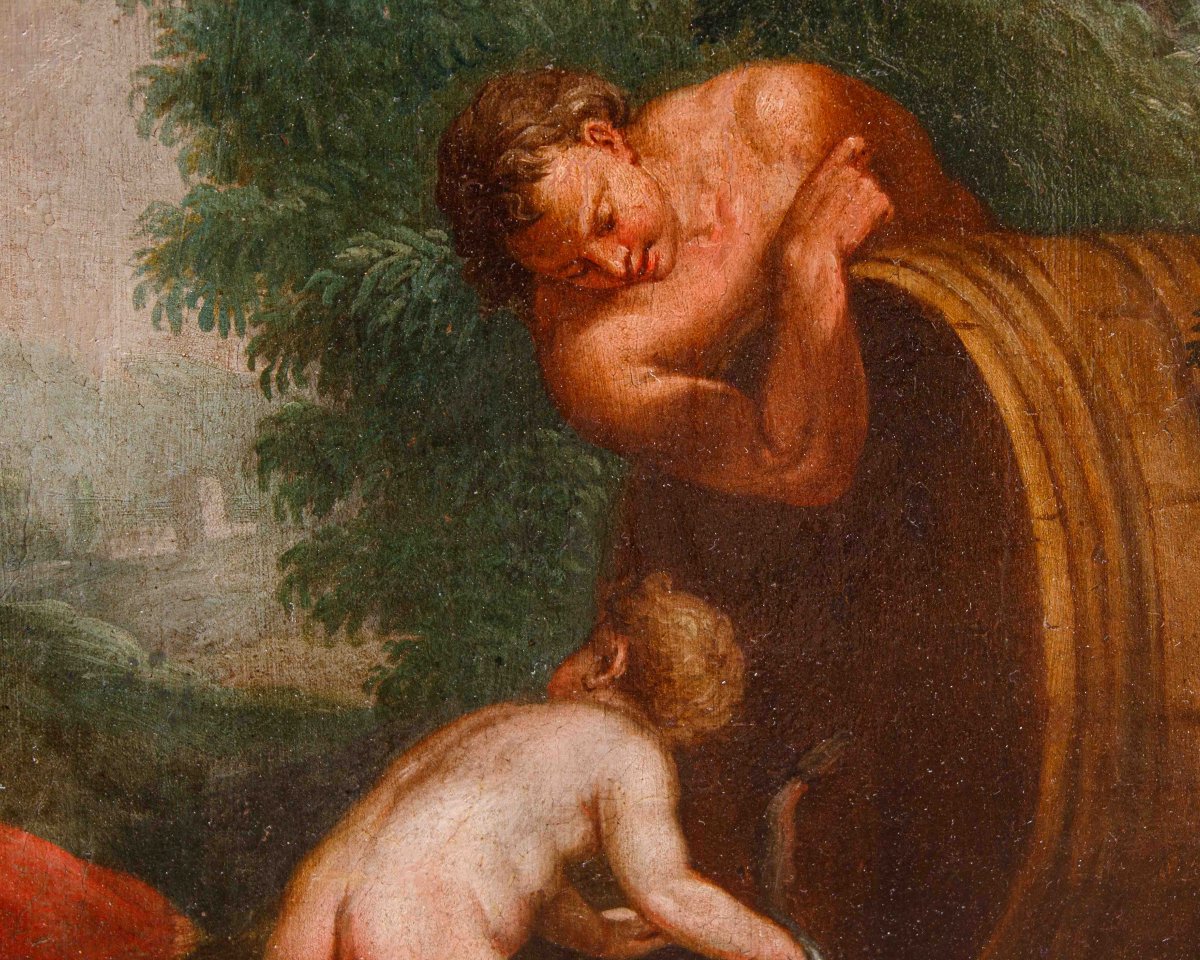 XVIII secolo, Sovrapporta con l’Educazione di Bacco-photo-4