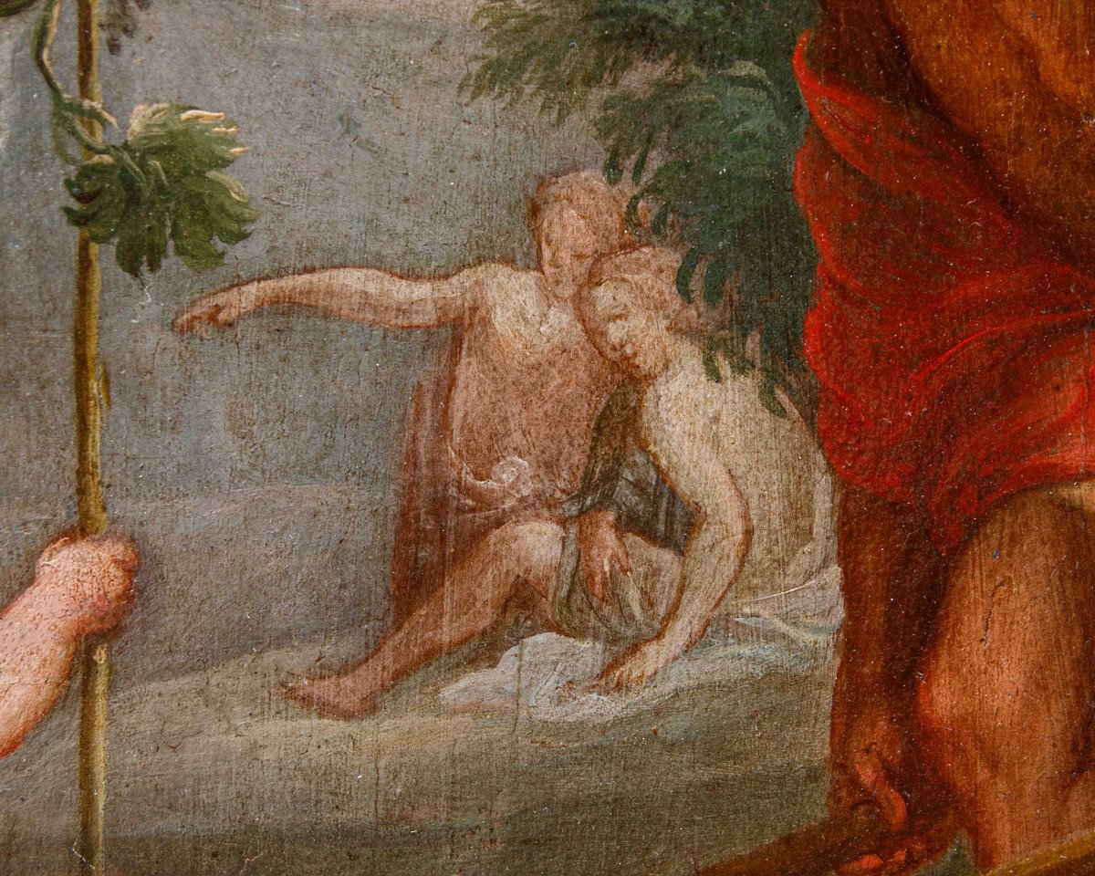 XVIII secolo, Sovrapporta con l’Educazione di Bacco-photo-5