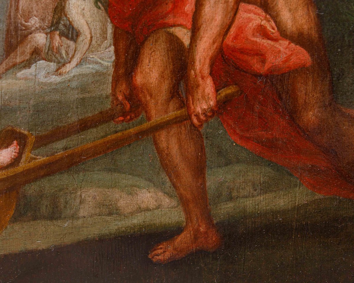 XVIII secolo, Sovrapporta con l’Educazione di Bacco-photo-7