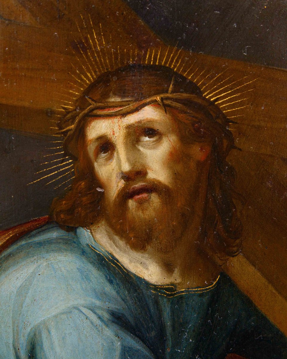 Scuola fiamminga, fine XVI secolo, Cristo portacroce-photo-2