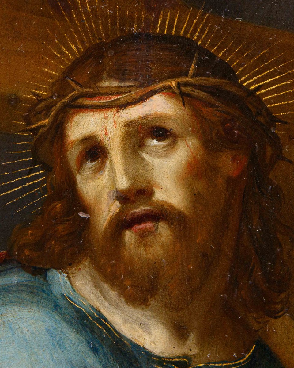 Scuola fiamminga, fine XVI secolo, Cristo portacroce-photo-3
