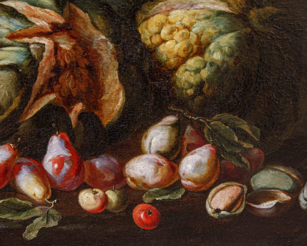 Niccolò Stanchi (Roma, 1623 – 1690) Natura morta con frutta e fiori-photo-4
