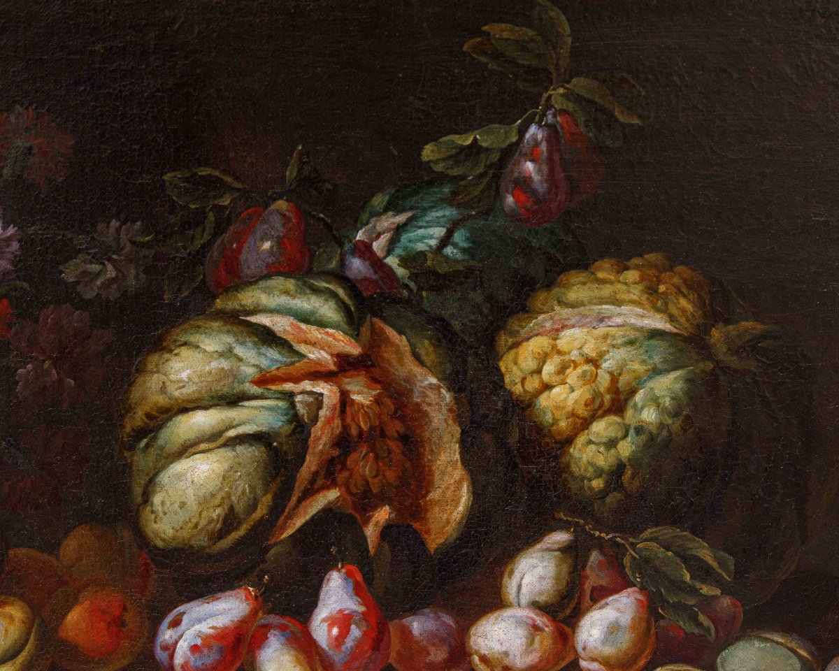 Niccolò Stanchi (Roma, 1623 – 1690) Natura morta con frutta e fiori-photo-6