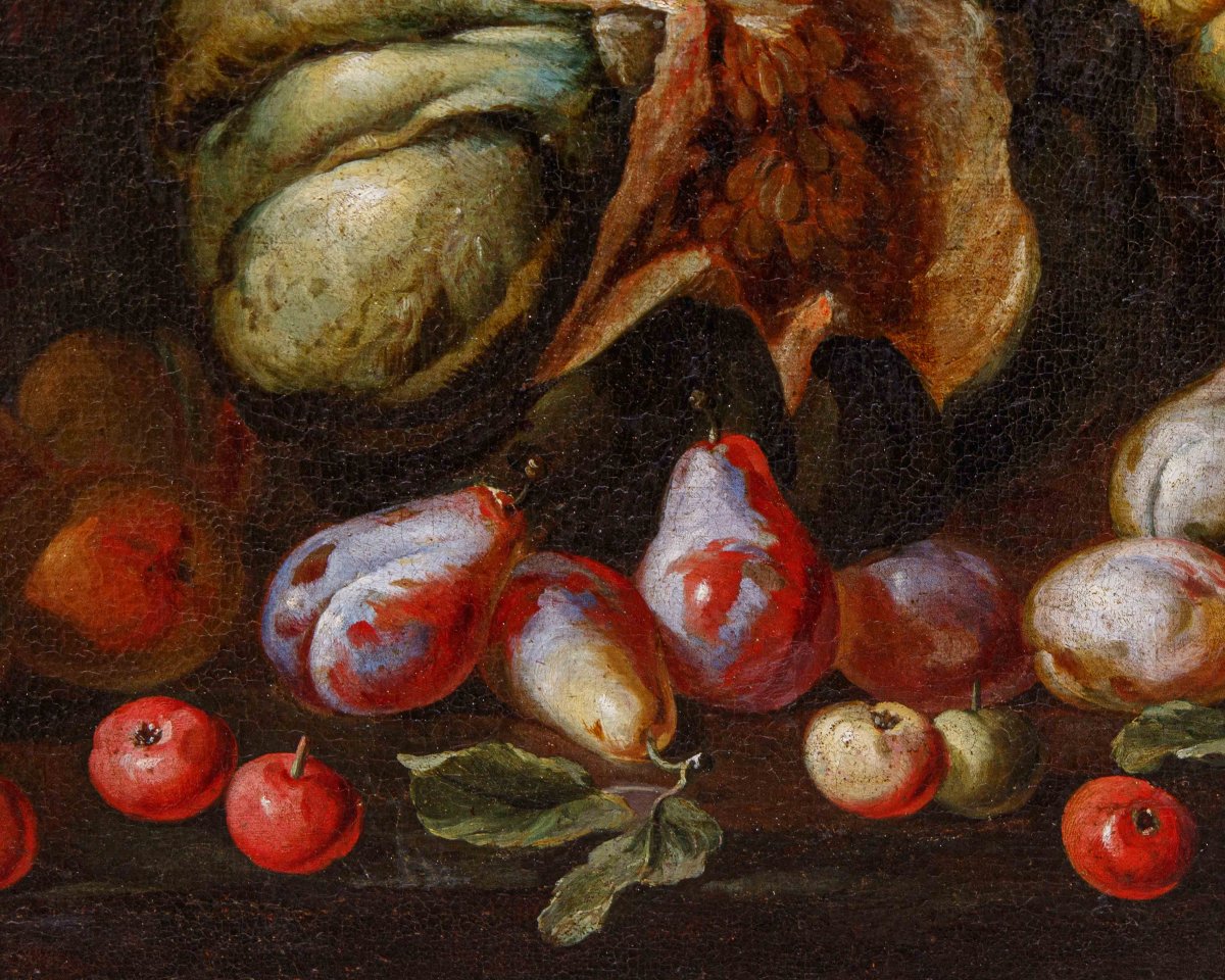 Niccolò Stanchi (Roma, 1623 – 1690) Natura morta con frutta e fiori-photo-7