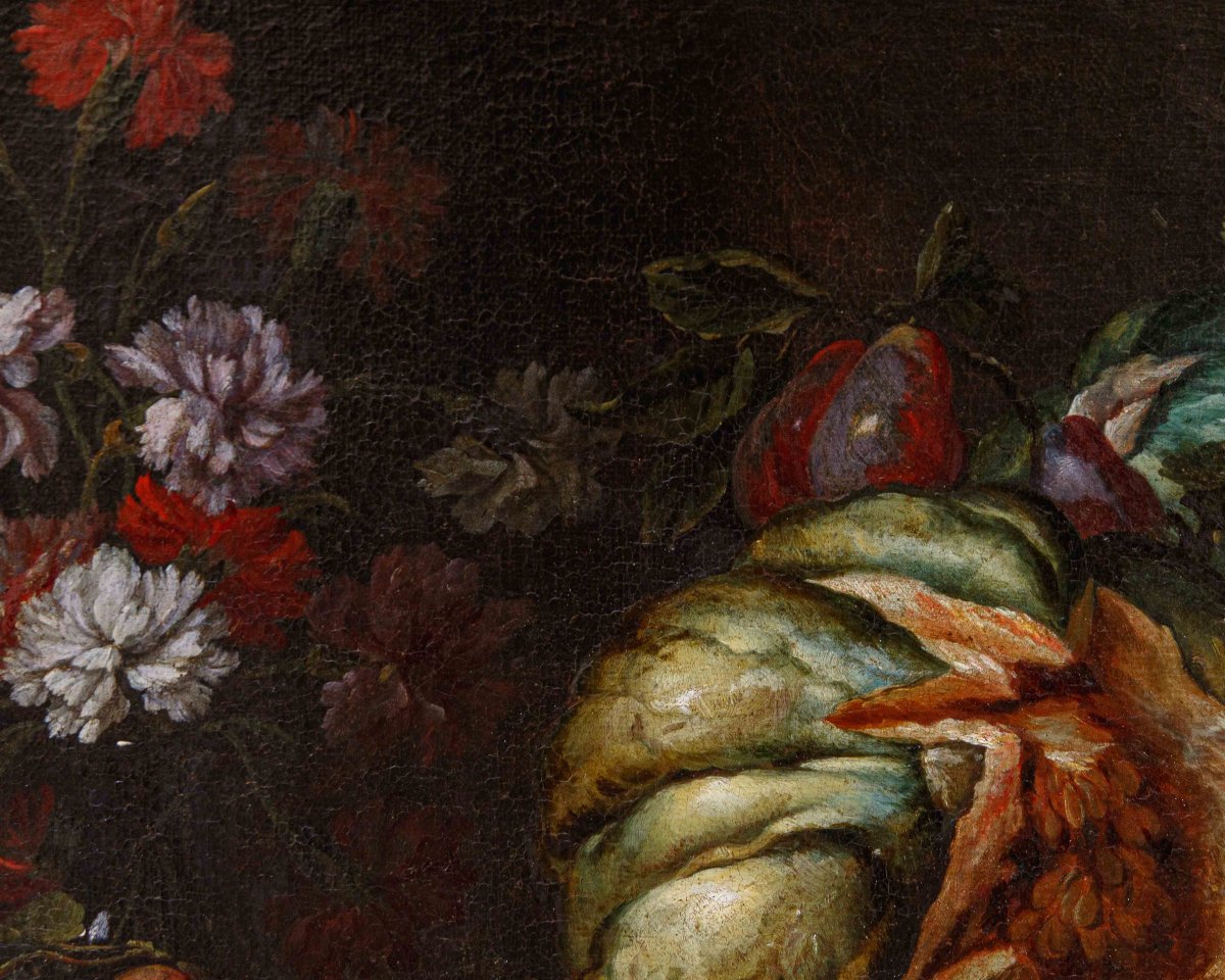 Niccolò Stanchi (Roma, 1623 – 1690) Natura morta con frutta e fiori-photo-8