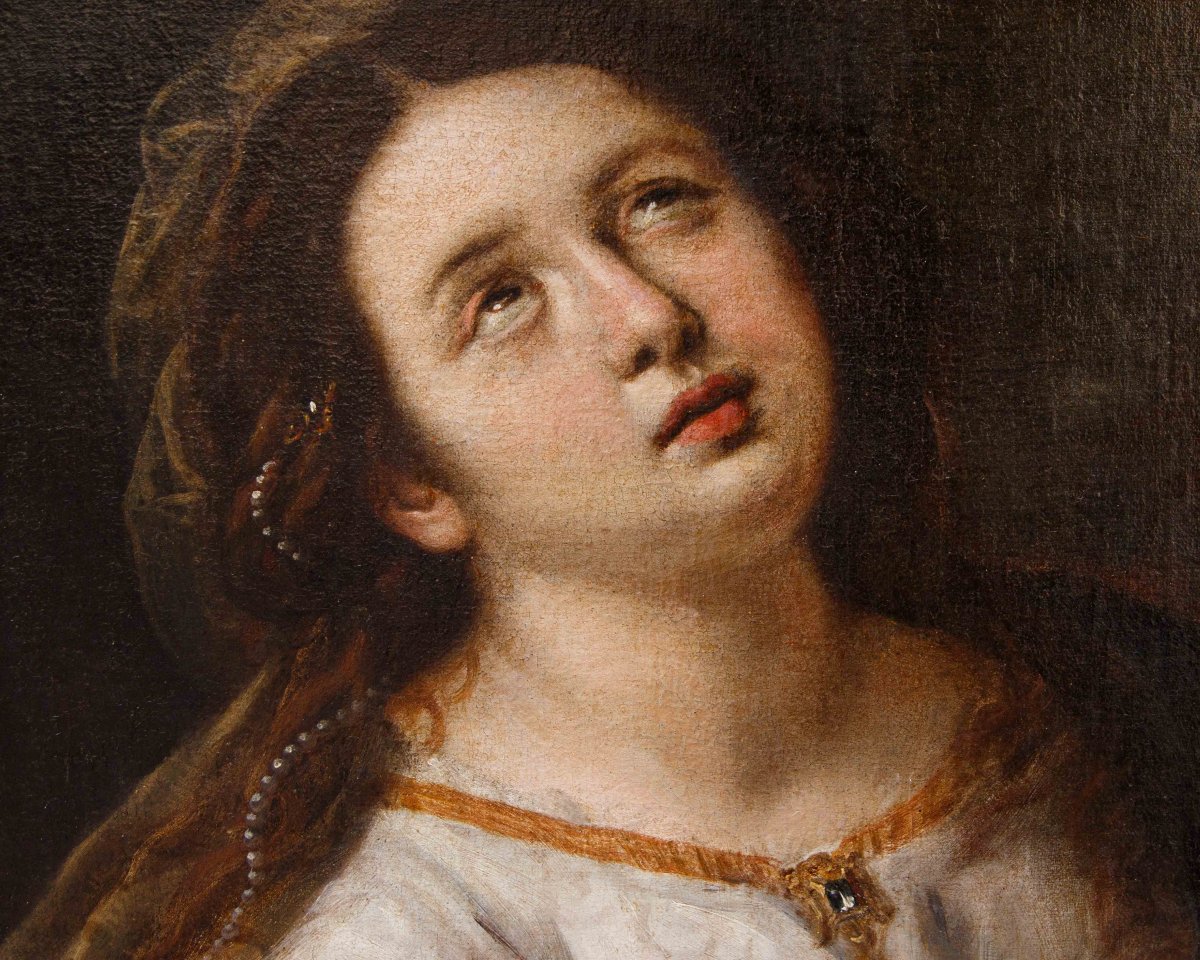 Giuseppe Nuvolone (Milano, 1619 – 1703), Santa in estasi-photo-2