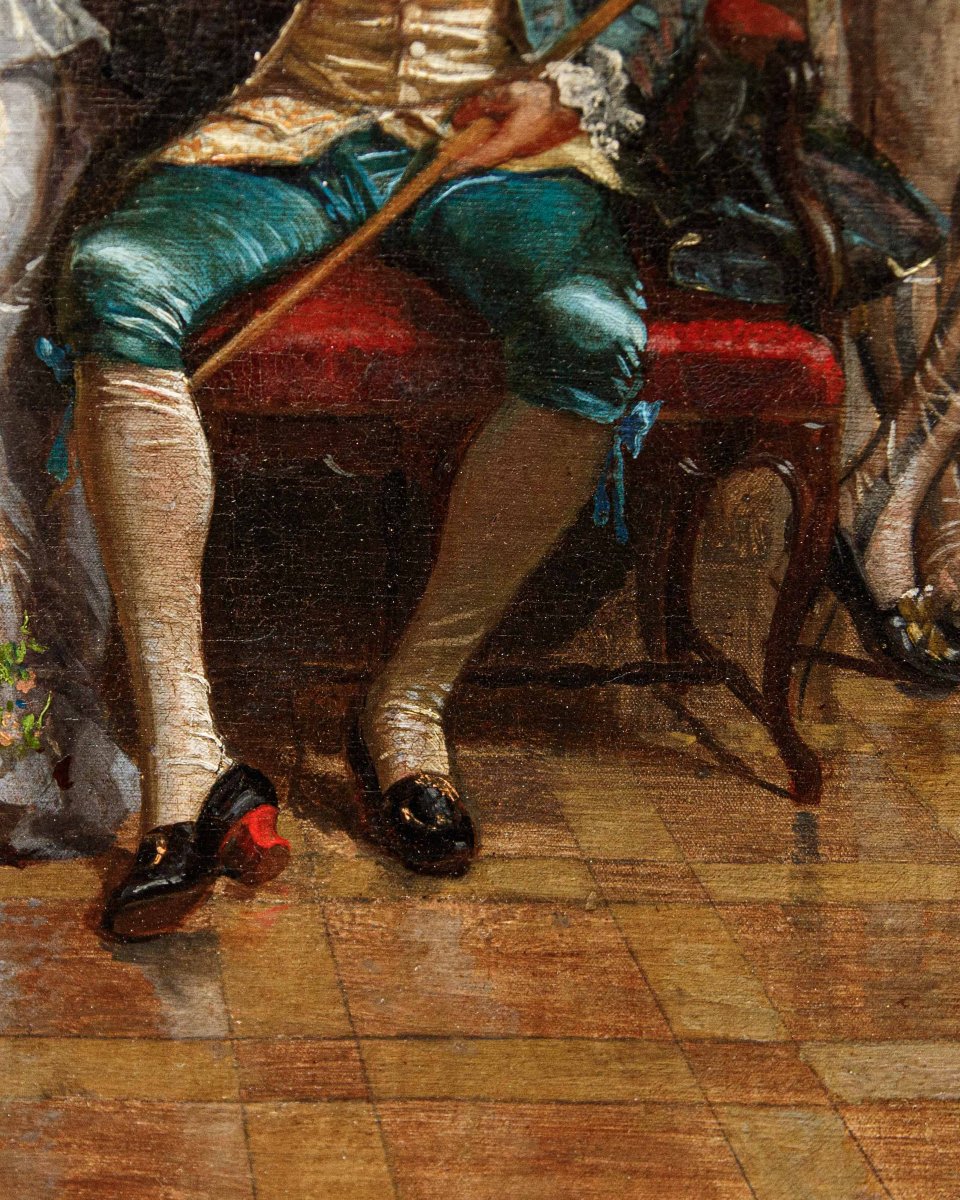 Scena con personaggi in costume settecentesco-photo-4