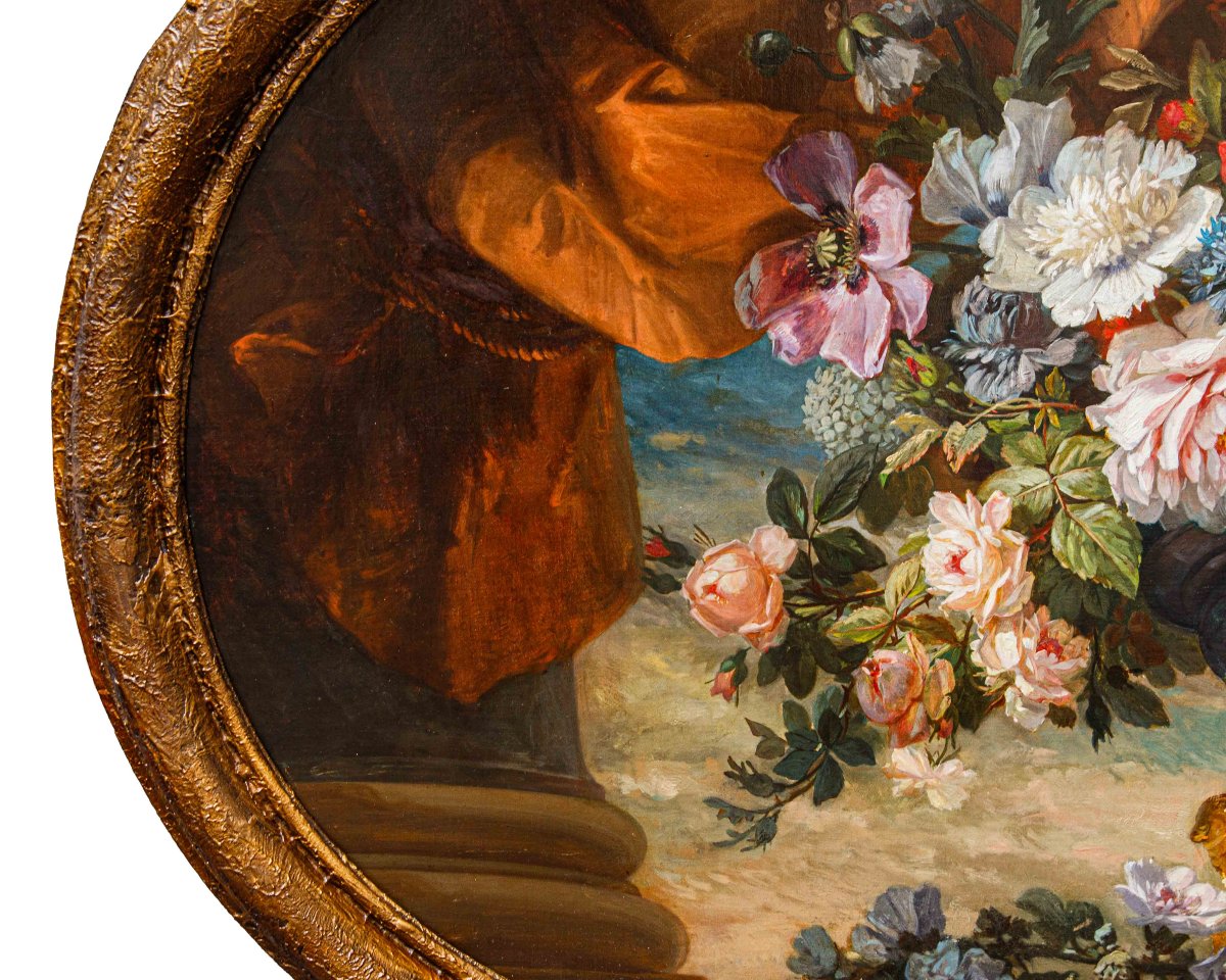 XIX secolo, Natura morta con fiori-photo-2