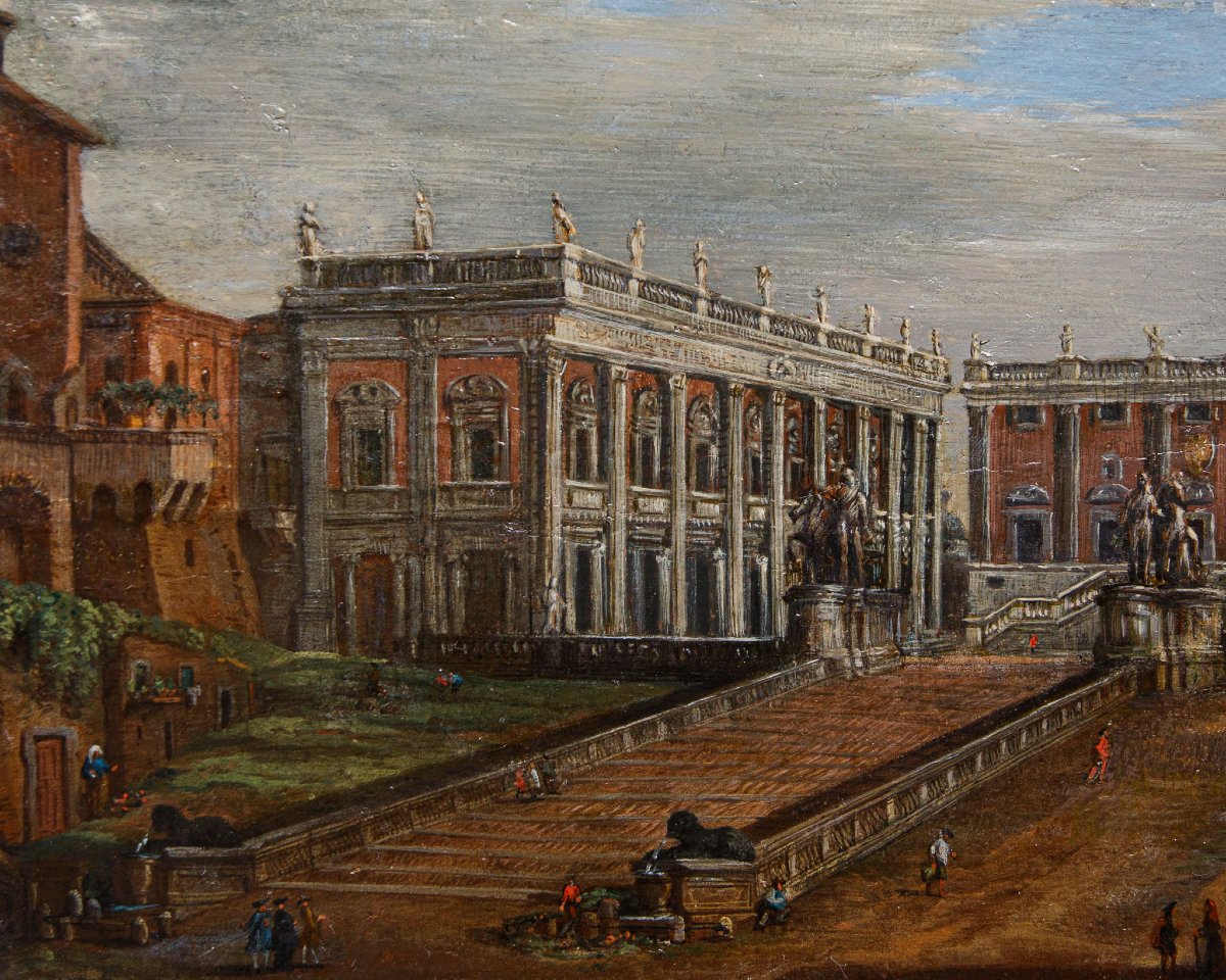 Salvatore Colonnelli Sciarra (Roma,  prima metà del XVIII secolo),Vista del Campidoglio-photo-3