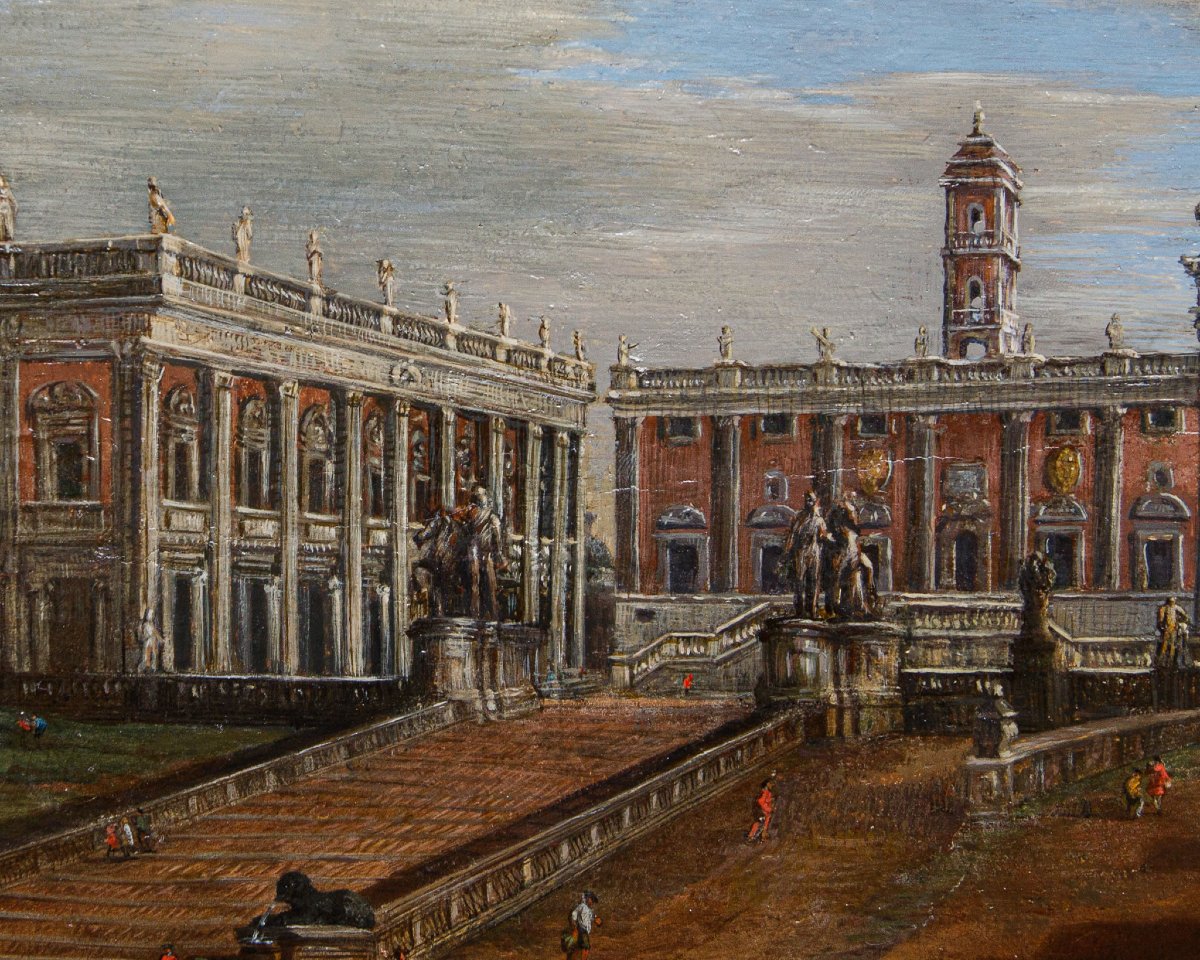 Salvatore Colonnelli Sciarra (Roma,  prima metà del XVIII secolo),Vista del Campidoglio-photo-4
