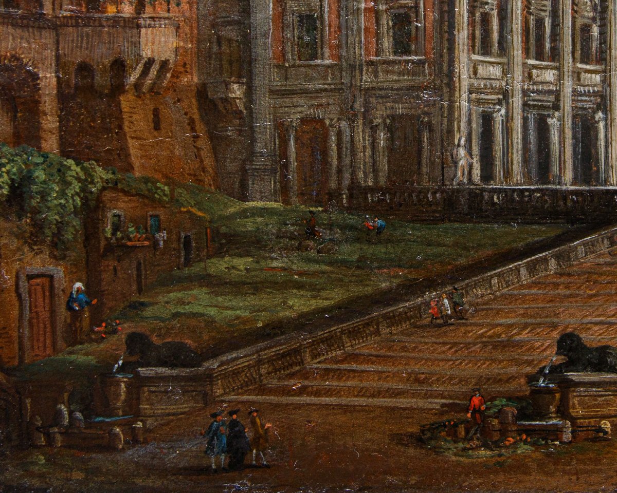 Salvatore Colonnelli Sciarra (Roma,  prima metà del XVIII secolo),Vista del Campidoglio-photo-2