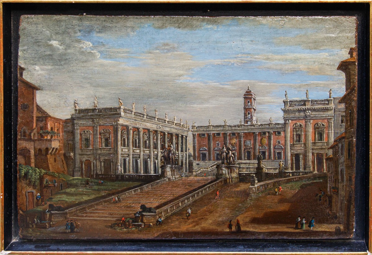 Salvatore Colonnelli Sciarra (Roma,  prima metà del XVIII secolo),Vista del Campidoglio