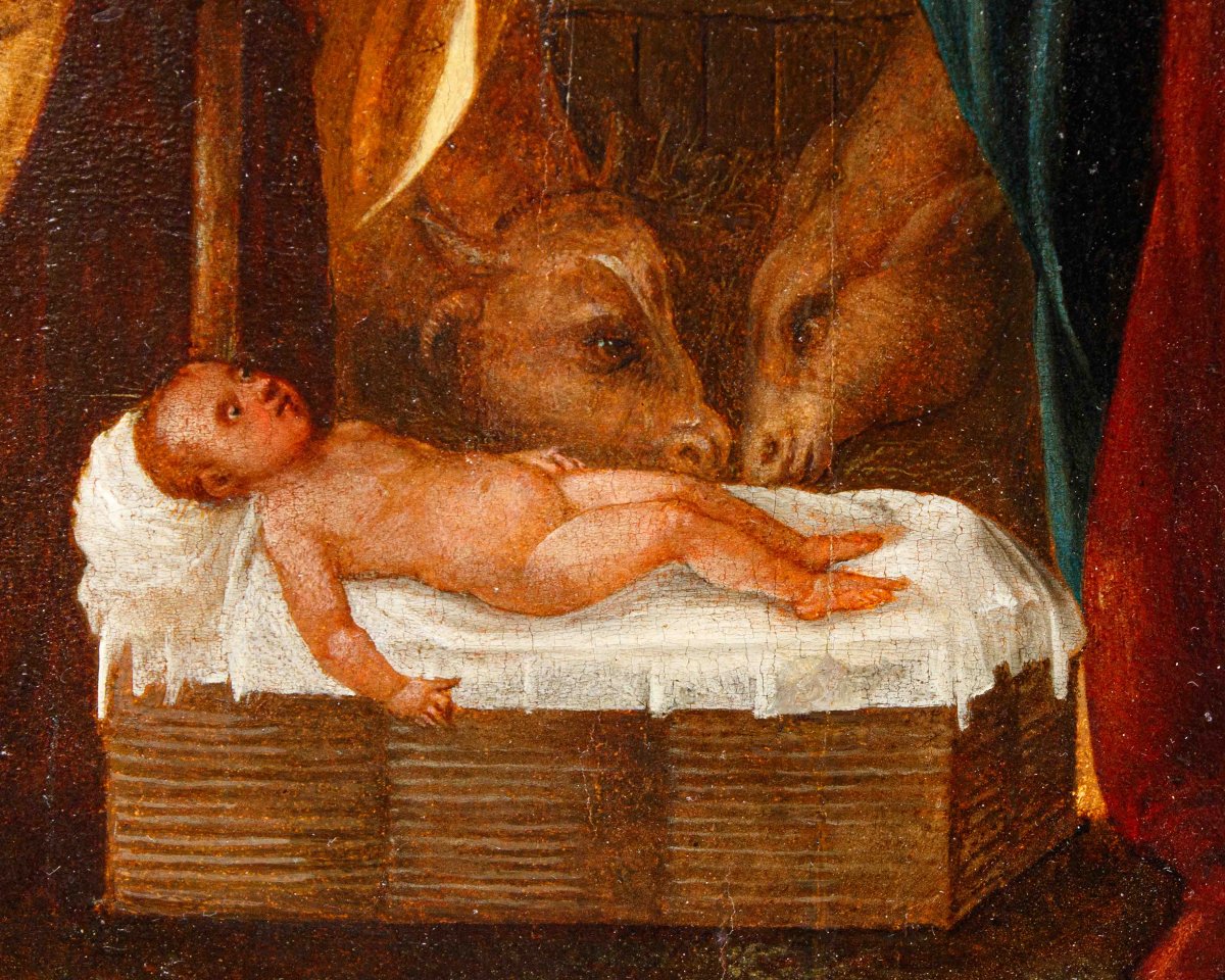 Scuola veneta, prima metà del XVI secolo, Natività-photo-3