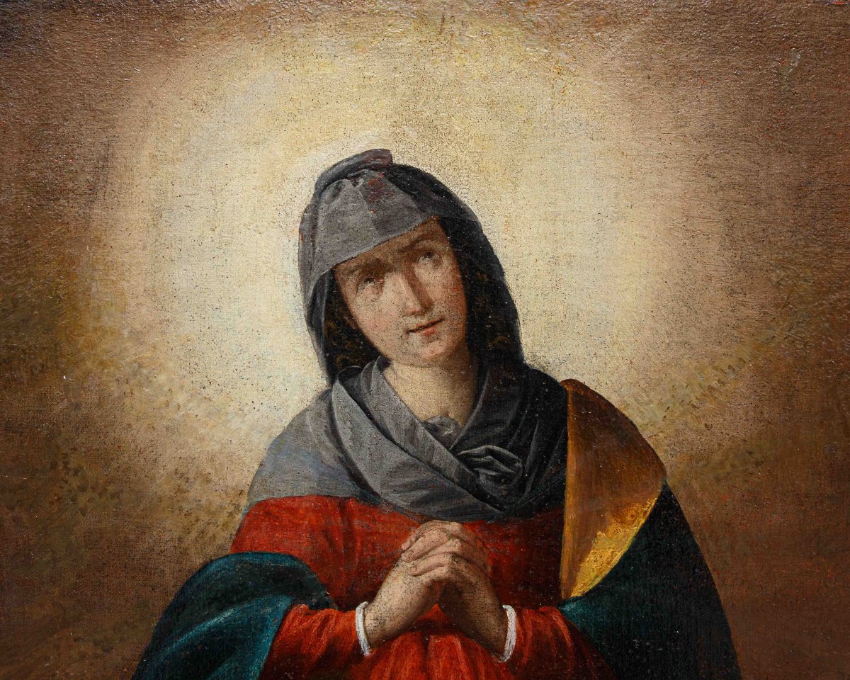 Scuola lombarda del XVII secolo, Madonna orante-photo-2