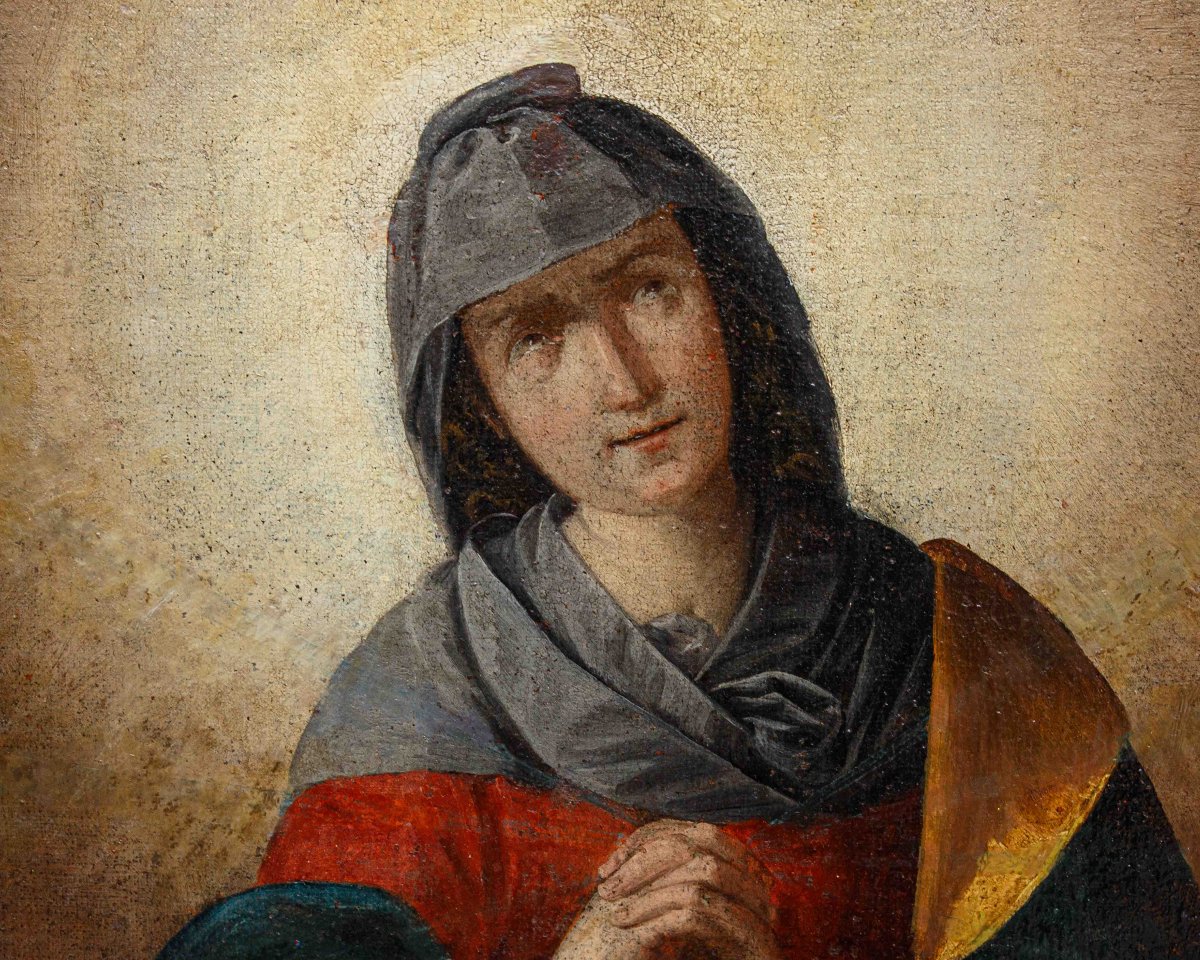 Scuola lombarda del XVII secolo, Madonna orante-photo-2