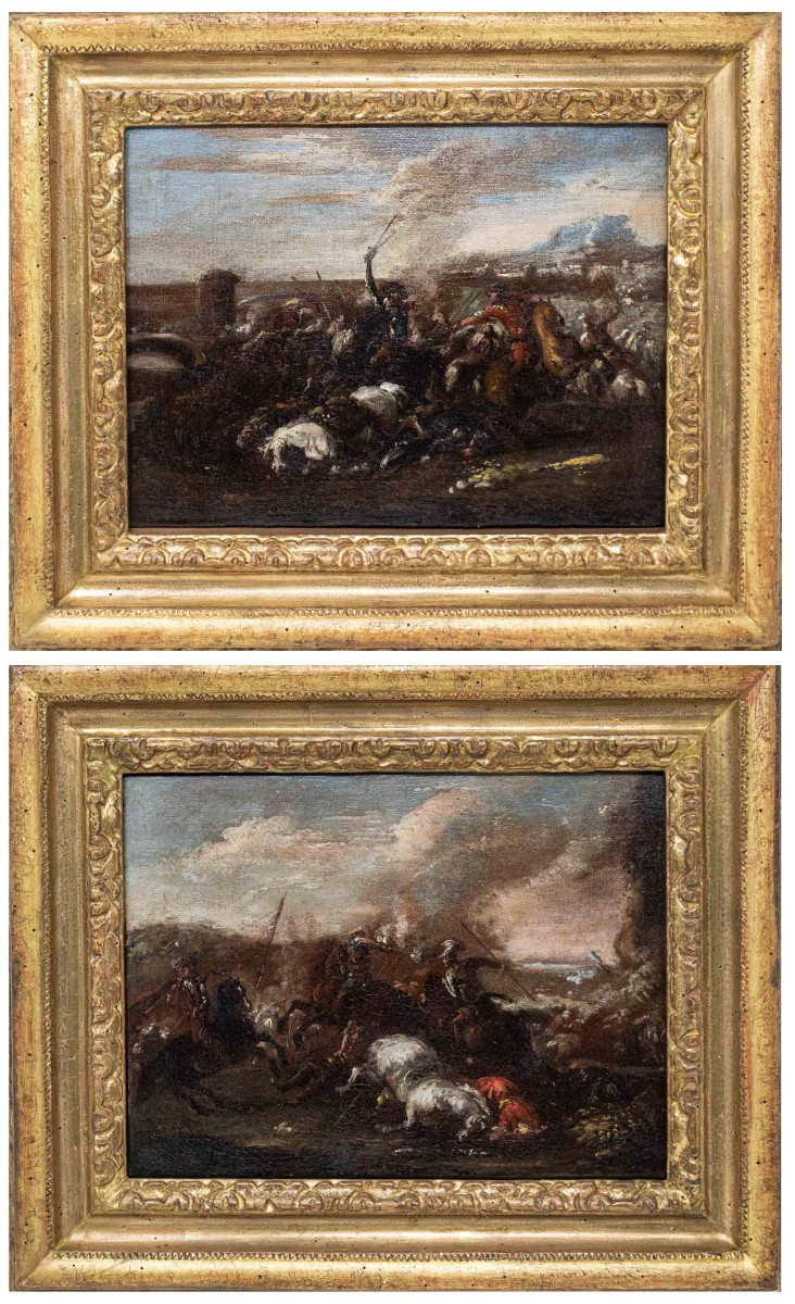 Francesco Graziani (seconda metà del XVII secolo), Scene di battaglia