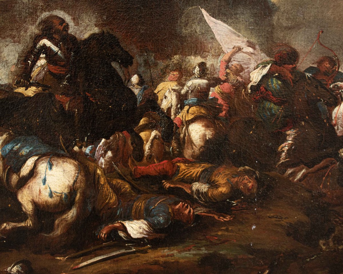 Antonio Calza (Verona, 1653-1725), Battaglia tra Cristiani e Turchi-photo-4