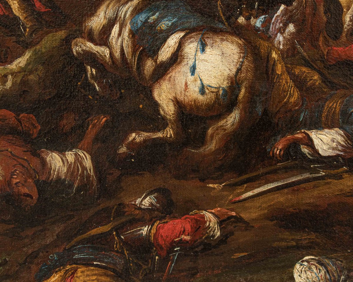 Antonio Calza (Verona, 1653-1725), Battaglia tra Cristiani e Turchi-photo-5