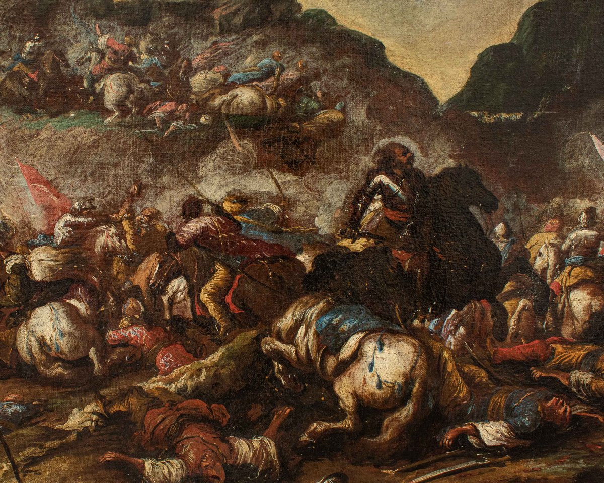 Antonio Calza (Verona, 1653-1725), Battaglia tra Cristiani e Turchi-photo-7