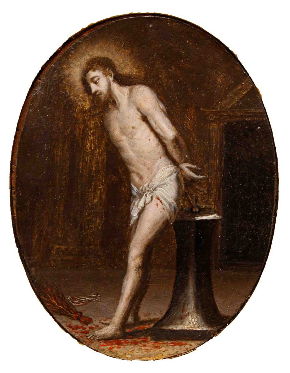 Seguace di Abraham van Diepenbeeck (1596–1675), Cristo alla colonna-photo-4