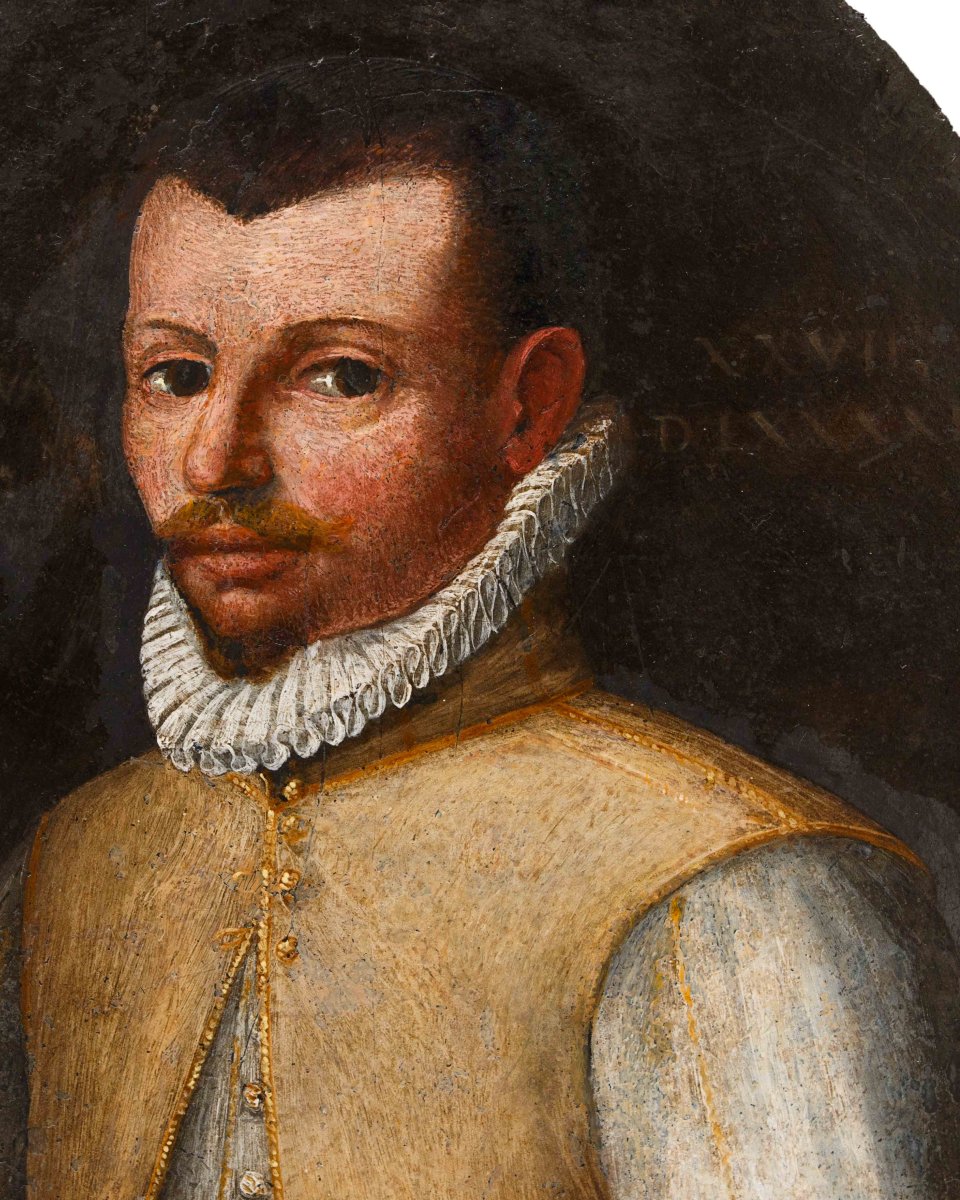 Scuola italiana, fine XVI secolo, Ritratto di Simon Stevin-photo-2