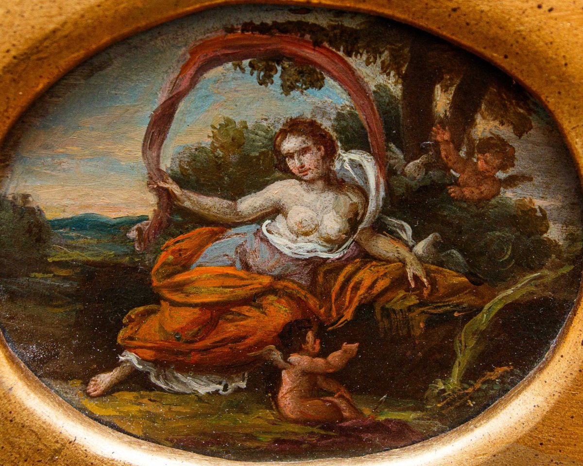 Scuola francese, XVII secolo, Allegorie dei quattro elementi-photo-2