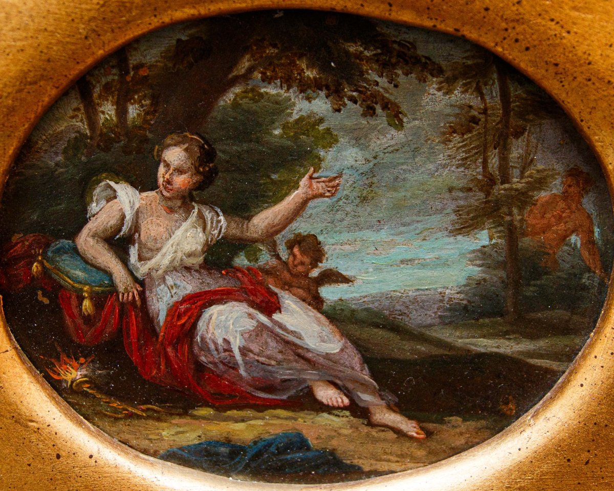 Scuola francese, XVII secolo, Allegorie dei quattro elementi-photo-4