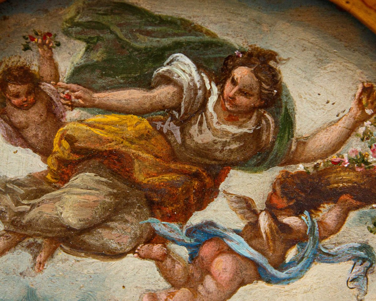 Scuola francese, XVII secolo, Allegorie dei quattro elementi-photo-2